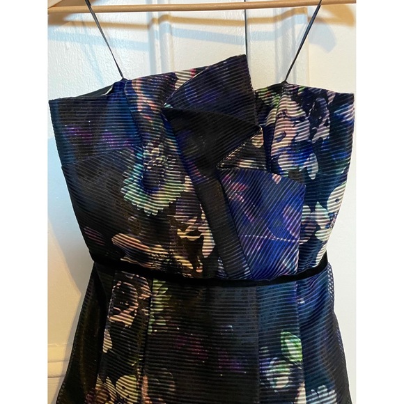 PARKER BLACK Printed Strapless High-Low Fit-And-Flare Dress - EUC - Picture 6 of 12